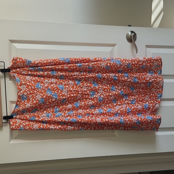 Anthropologie Maeve The Lille Side-Slit Midi Skirt size 14 - Picture 10 of 10